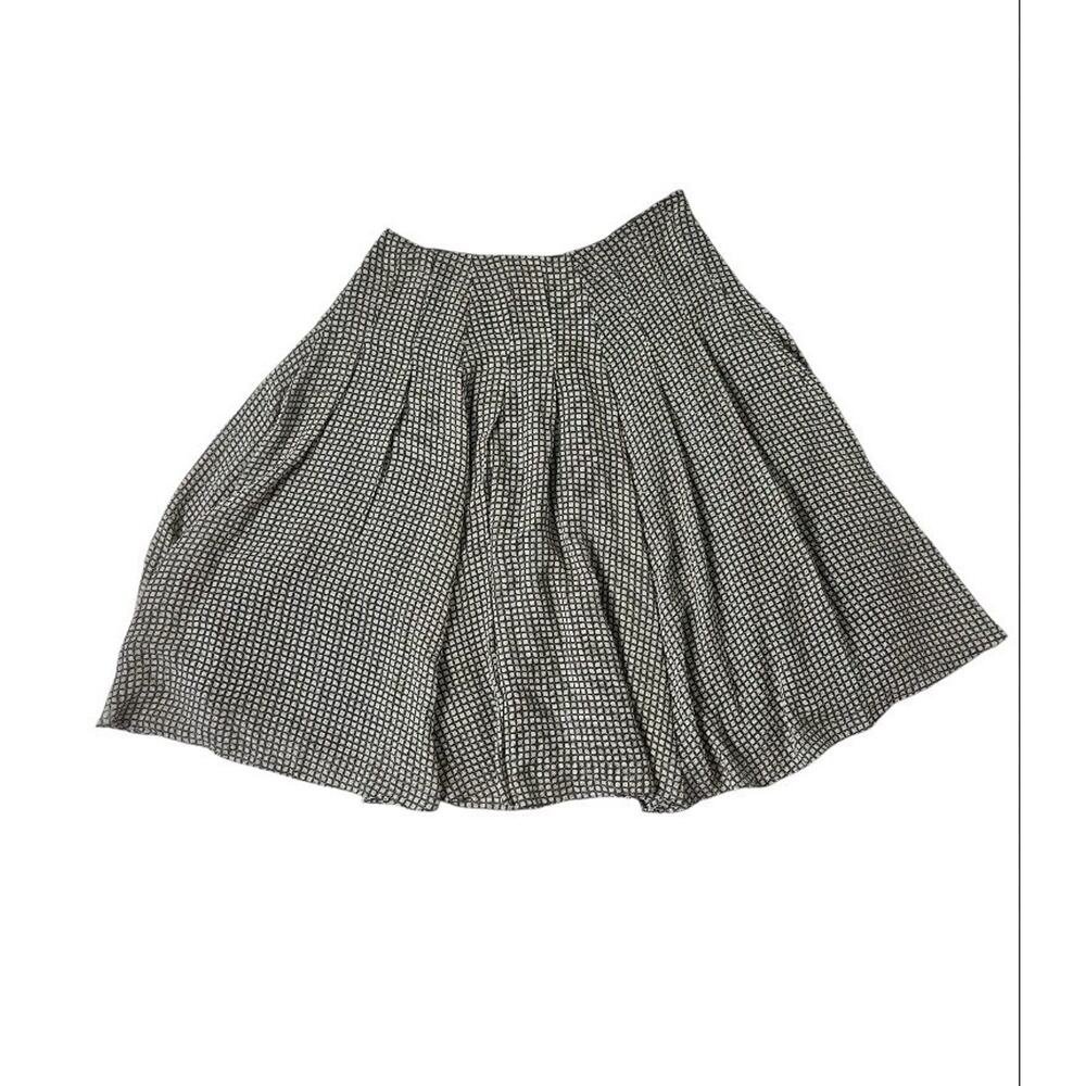 Jones New York 100% Silk Midi Skirt A Line Geometric Print Lined Womens 12 - Picture 4 of 8